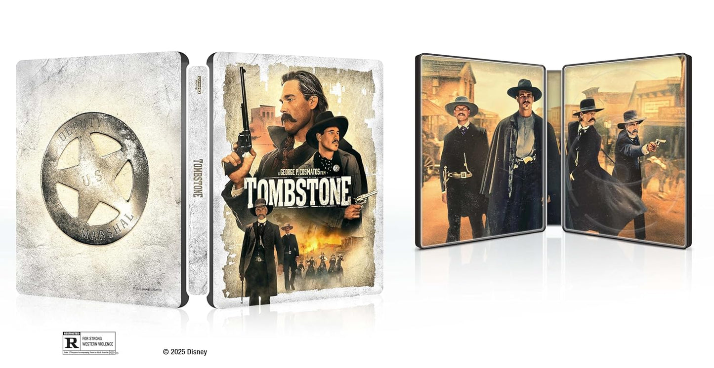 Tombstone (1993) UK Limited Edition Steelbook - 4K UHD / Blu-ray Region Free