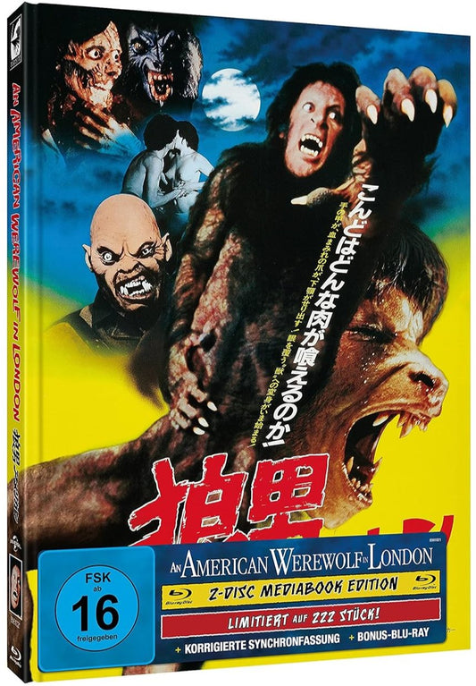 An American Werewolf in London (1981) LE 222 Mediabook - Blu-ray Region B