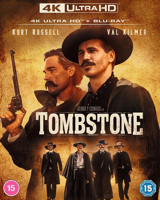 Tombstone (1993) UK Standard Edition w/ Slipcover - 4K UHD / Blu-ray Region B