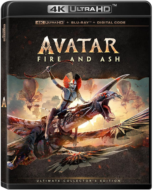 PRE-ORDER Avatar: Fire and Ash (2025) 4K UHD / Blu-ray / Digital Code