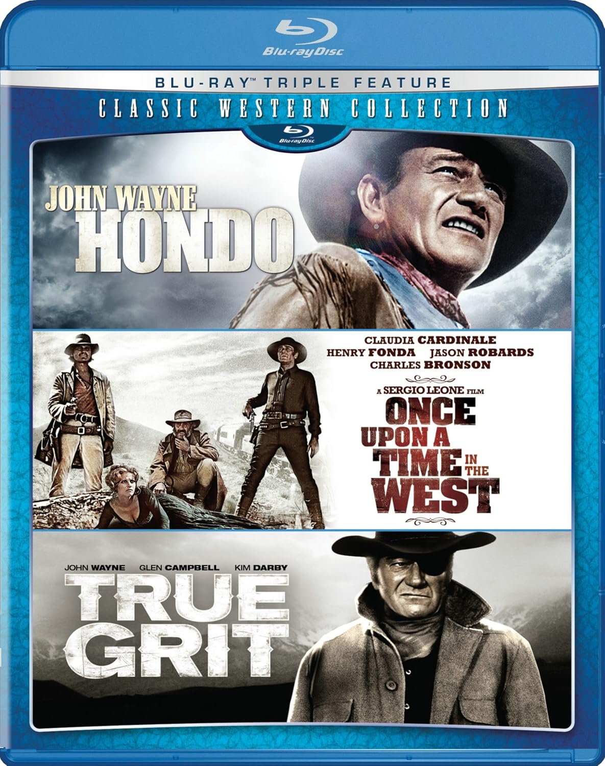 Classic Western Collection (Hondo / Once Upon a Time in the West / True Grit) USED - Blu-ray