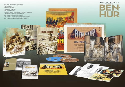 PRE-ORDER Ben Hur (1959) Limited Collectors Edition Steelbook - 4K UHD / Blu-ray
