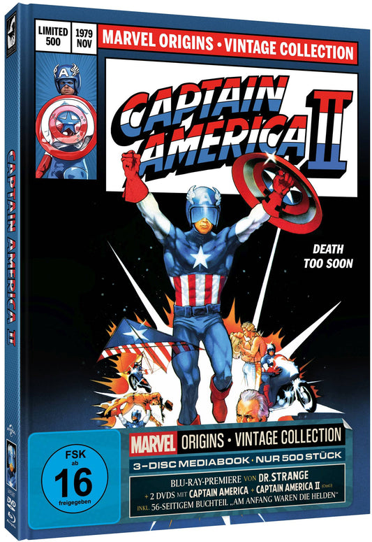 Marvel Origins | Captain America I+II + Dr. Strange - LE 500 Mediabook Cover C - Blu-ray/DVD Region B