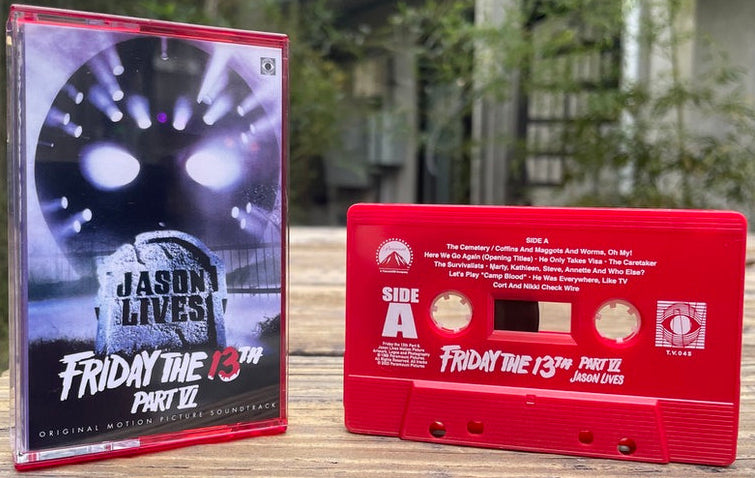 Friday the 13th Part VI: Jason Lives (1986) OST LE 200 Half Red/White Shell Cassette