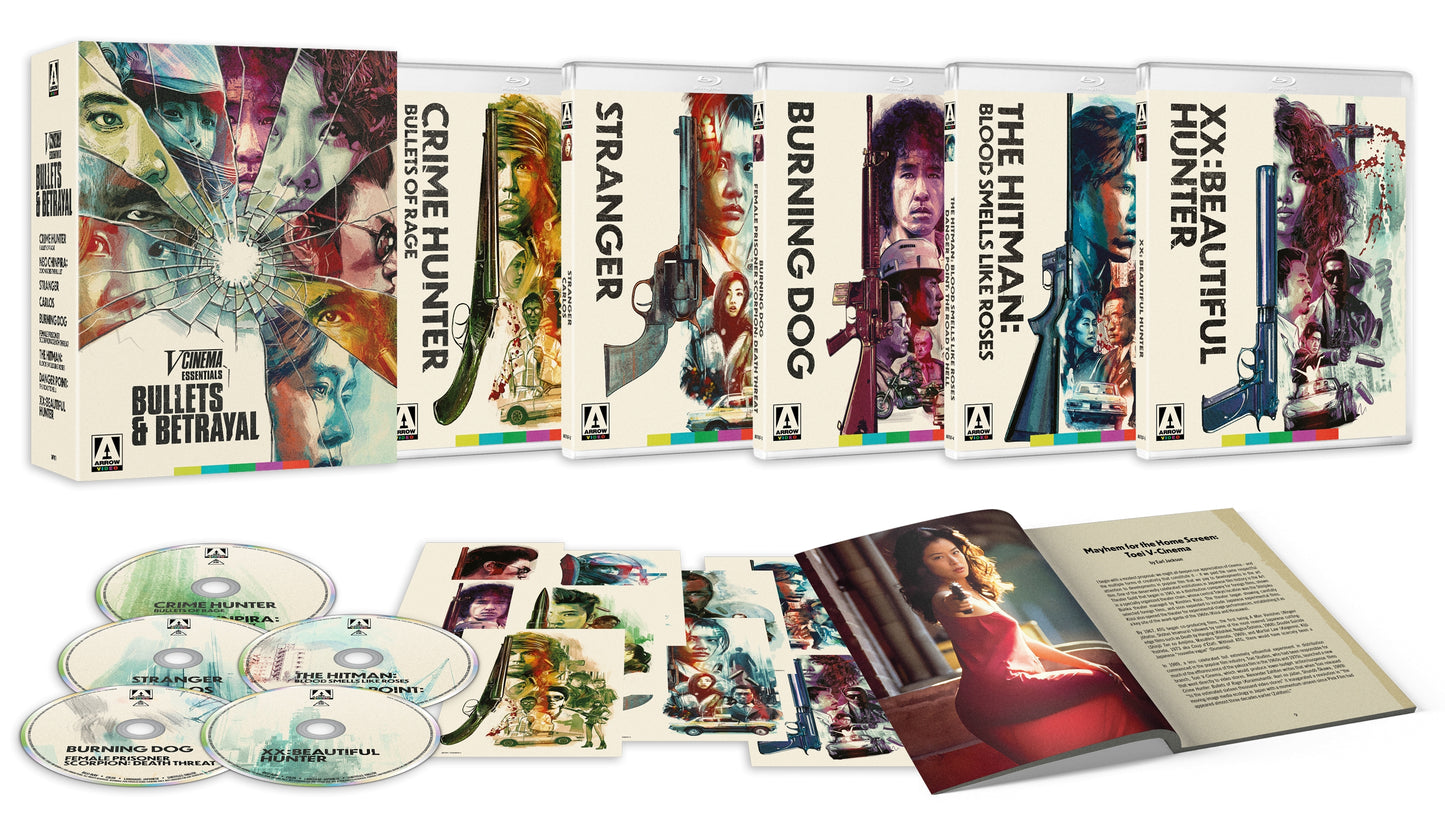 PRE-ORDER V-Cinema Essentials: Bullets & Betrayal (Limited Edition Box Set) Arrow US - Blu-ray