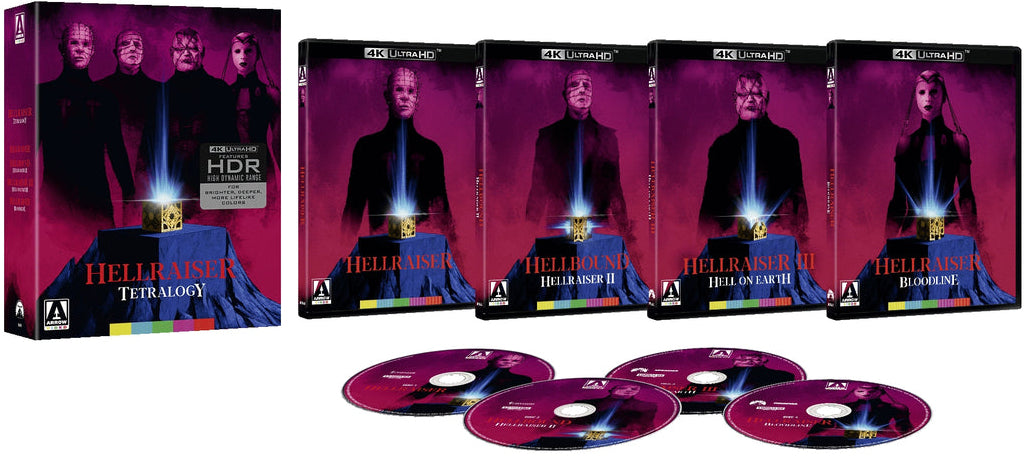 PRE-ORDER Hellraiser Tetralogy - Arrow US - 4K UHD