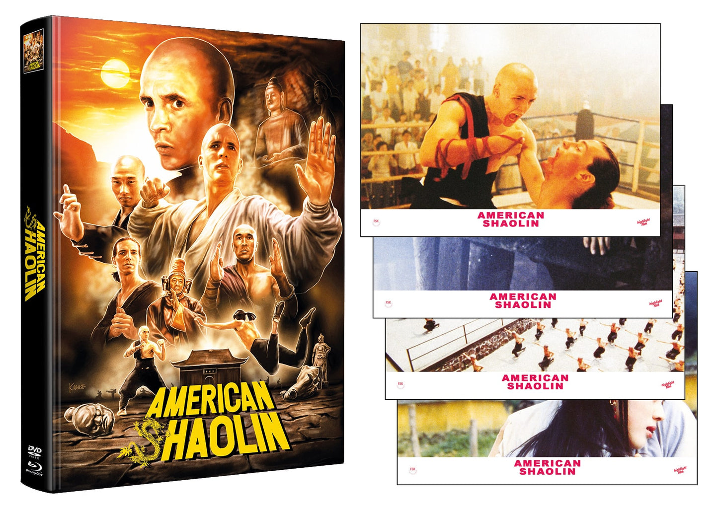 American Shaolin (1991) LE 144 Padded Mediabook - Blu-ray / DVD Region B