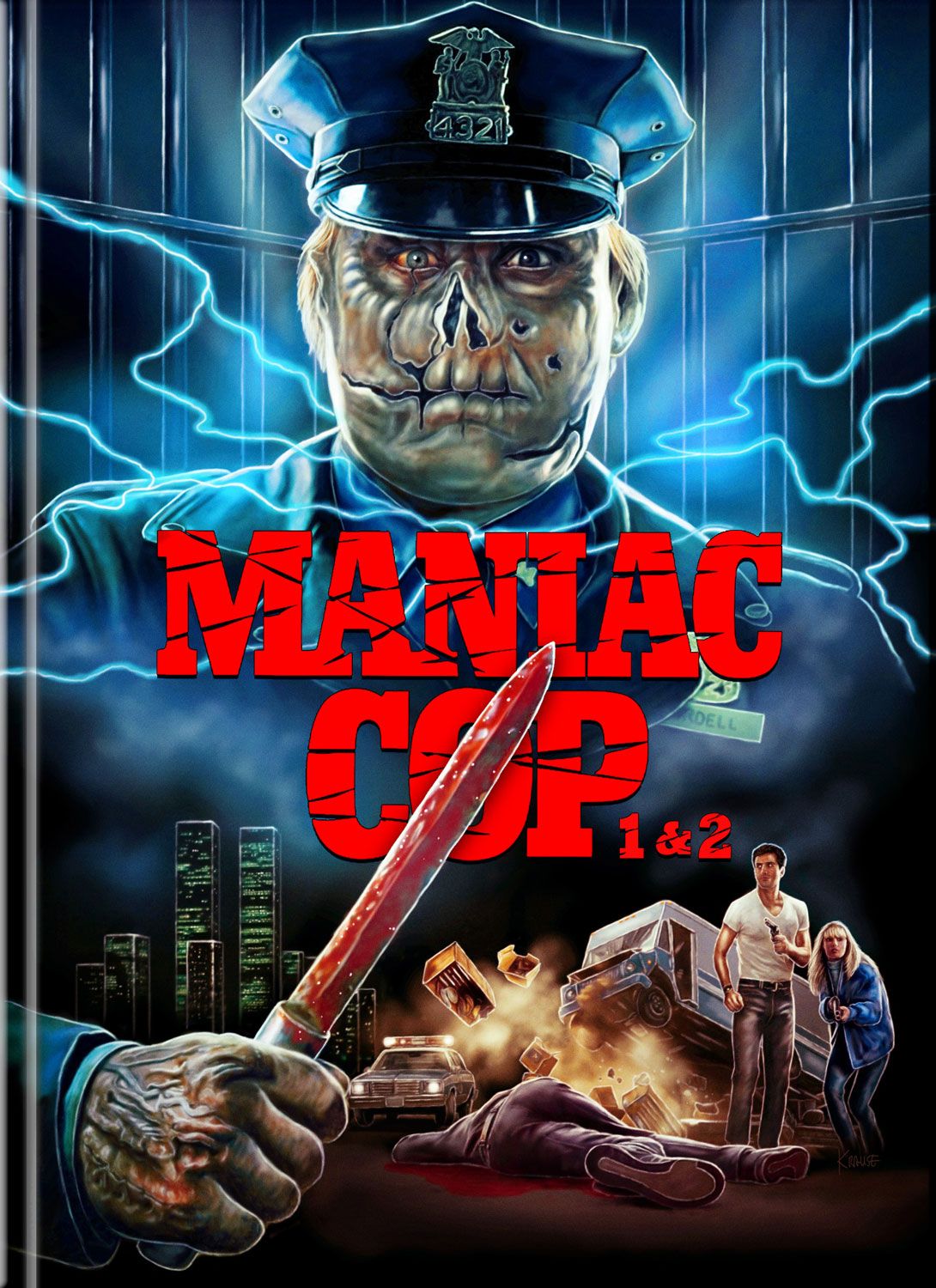 Maniac Cop 1 & 2 (Double Feature) LE 250 4-Disc Mediabook - 4K UHD / Blu-ray Region B