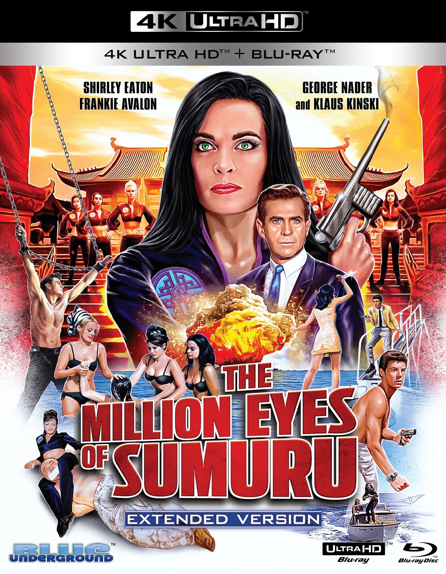 The Million Eyes of Sumuru (1967) Extended Version Blue Underground - 4K UHD & Blu-ray