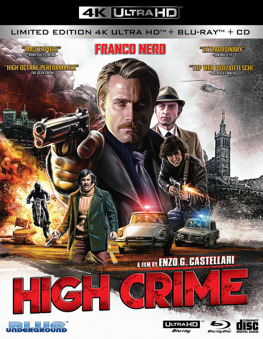 PRE-ORDER High Crime (1973) 3-Disc Limited Edition - 4K UHD / Blu-ray / CD Soundtrack