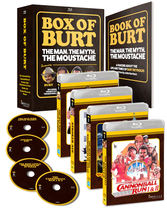 Box of Burt: Burt Reynolds Collection (5 Films) Box Set Umbrella - Blu-ray Region Free