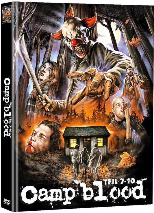 Camp Blood Parts 7-10 (2020) *DINGED* LE 222 Mediabook Cover A - Blu-ray Region B
