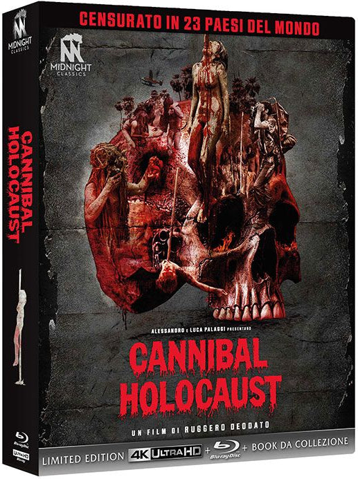 Cannibal Holocaust (1980) 4-Disc Limited Edition 1000 - 4K UHD / Blu-ray Region B / CD Soundtrack *ONE PER CUSTOMER*