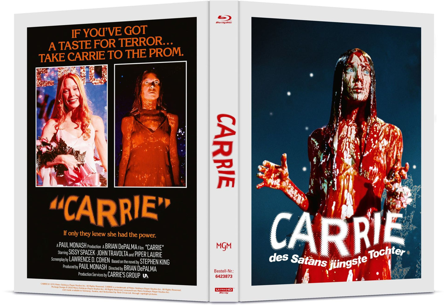 Carrie (1976) LE Mediabook w/ Slipcase - 4K UHD / Blu-ray Region Free