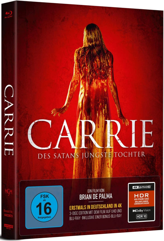 Carrie (1976) LE Mediabook w/ Slipcase - 4K UHD / Blu-ray Region Free