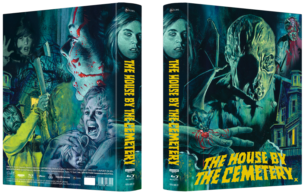 PRE-ORDER The House By The Cemetery (1981) LE 222 264-Page Mediabook D - 4K UHD / Blu-ray Region B