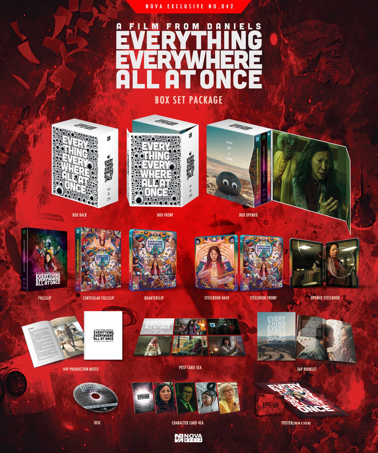 Everything Everywhere All At Once (Plain Archive) LE 500 Steelbook One Click Box - Blu-ray Region Free