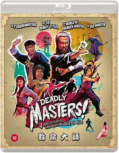 Deadly Masters: 4 Films by Joseph Kuo - Eureka UK - Blu-ray Region B