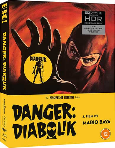 PRE-ORDER Danger: Diabolik (1968) Limited Edition Eureka UK - 4K UHD / Blu-ray Region B