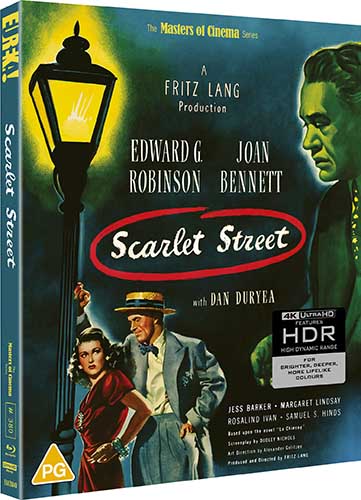 PRE-ORDER Scarlet Street (1945) LE Slipcover Eureka UK - 4K UHD / Blu-ray Region B