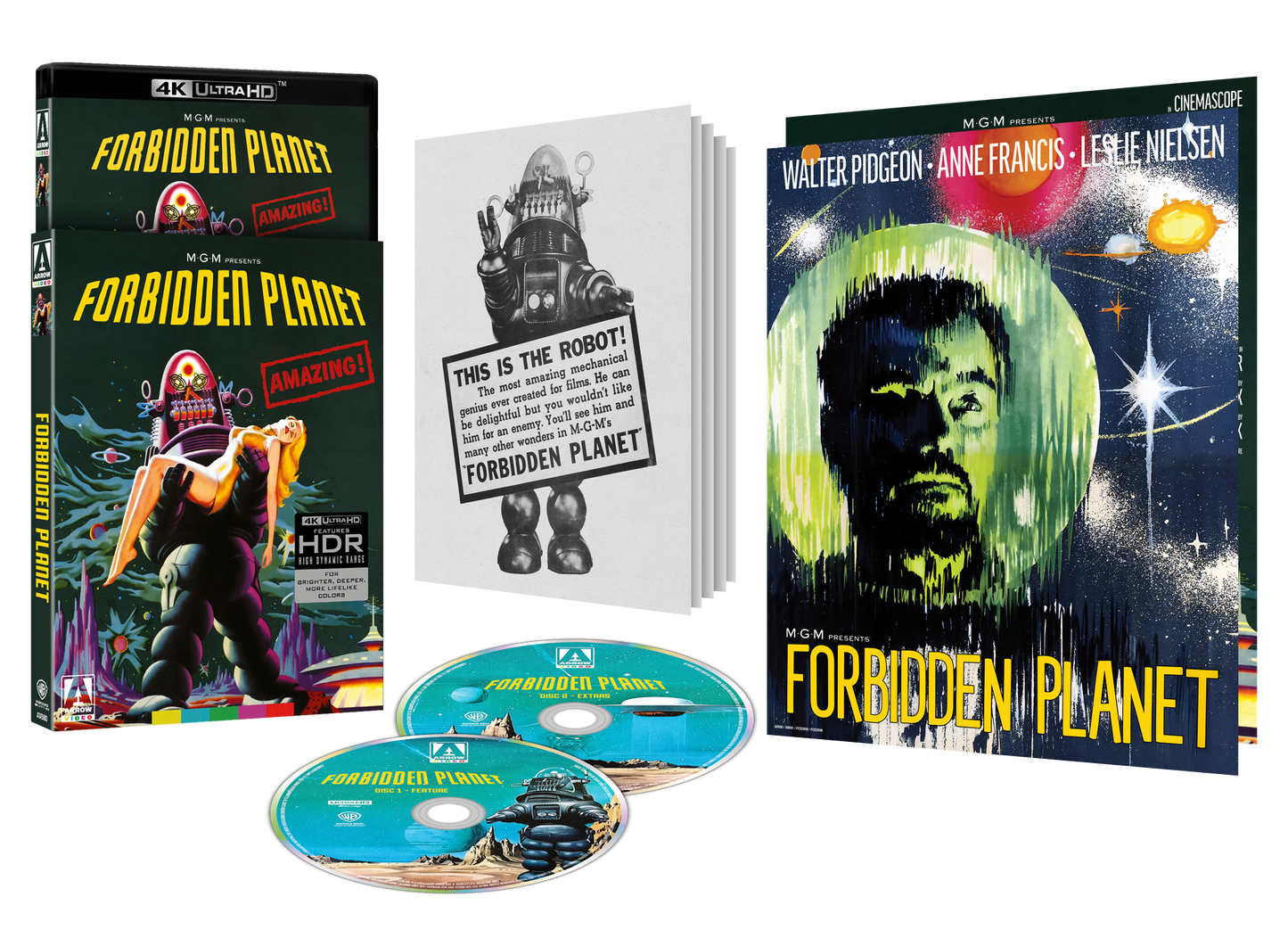 PRE-ORDER Forbidden Planet (1956) Limited Edition Slipcover Arrow US - 4K UHD