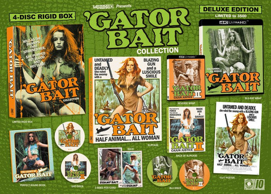 *UPDATE* PRE-ORDER Gator Bait 1 & 2 (1973/1988) Limited Deluxe Edition Terror Vision - 4K UHD / Blu-ray Region Free