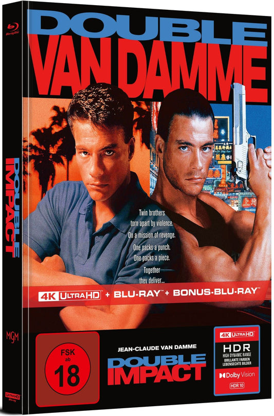 Double Impact (1991) Limited Edition Mediabook - 4K UHD / Blu-ray Region B