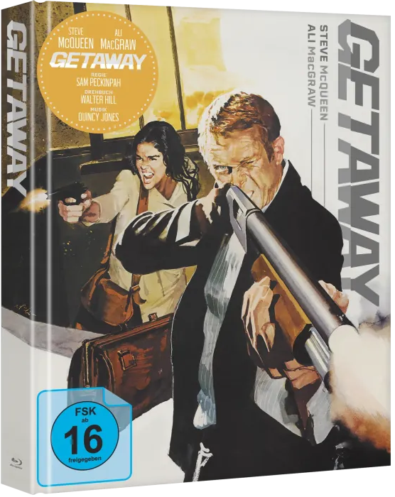 The Getaway (1972) Limited Edition Mediabook - Blu-ray Region B