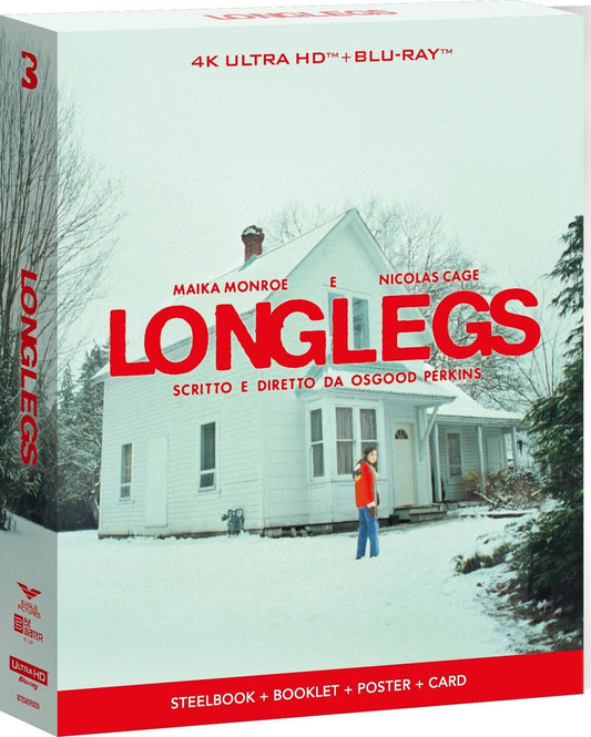 Longlegs (2024) Ultra Limited Edition Steelbook - 4K UHD / Blu-ray RGN B *ONE PER CUSTOMER*