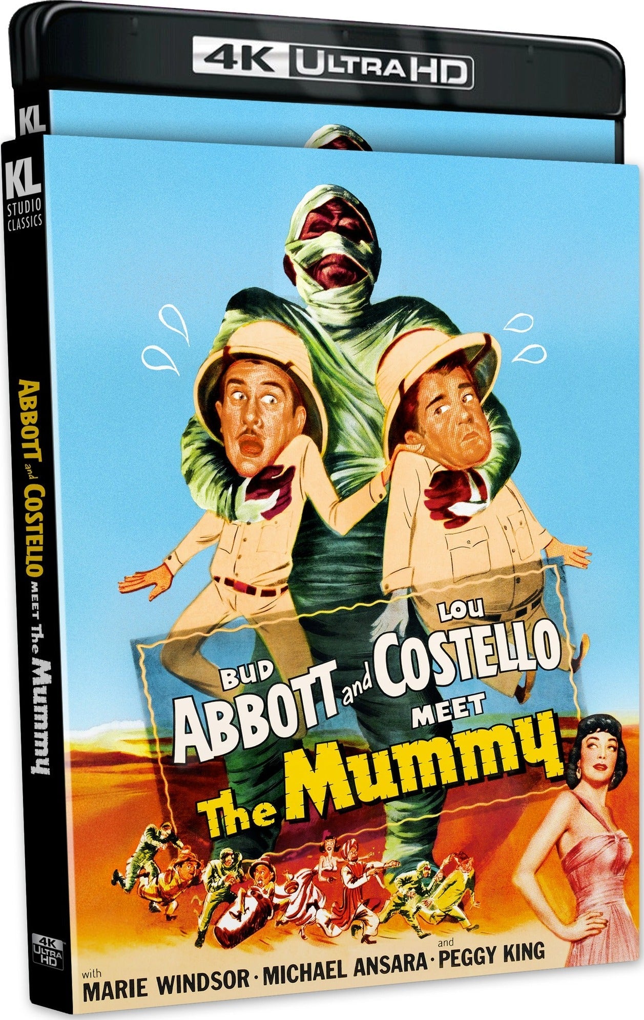 Abbott and Costello Meet The Mummy (1955) LE Slipcover Kino Lorber - 4K UHD *NOTE*