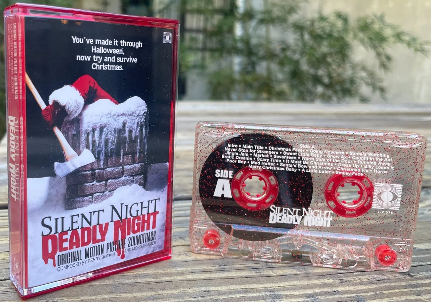 Silent Night, Deadly Night (1984) OST LE Clear Red Sparkle Shell Cassette