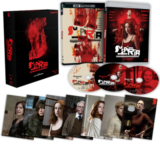 Suspiria (2018) LE 1500 3-Disc Hard Box Imprint - 4K UHD / Blu-ray Region Free
