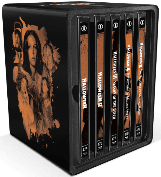 PRE-ORDER Halloween 1 - 5 ('78 - '89) Limited Edition Steelbook Library Case - Imprint - 4K UHD / Blu-ray Region Free