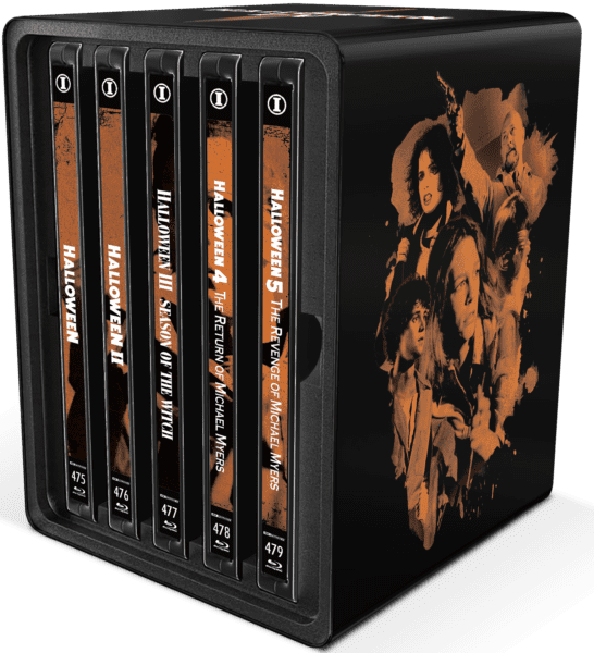 PRE-ORDER Halloween 1 - 5 ('78 - '89) Limited Edition Steelbook Library Case - Imprint - 4K UHD / Blu-ray Region Free