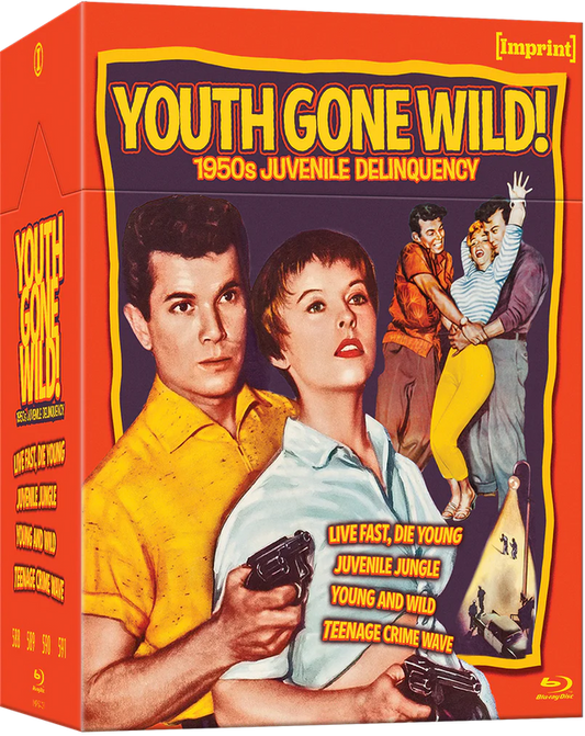 PRE-ORDER Youth Gone Wild: 1950s Juvenile Delinquency (4 Films) Limited Edition Hardbox Imprint - Blu-ray Region Free