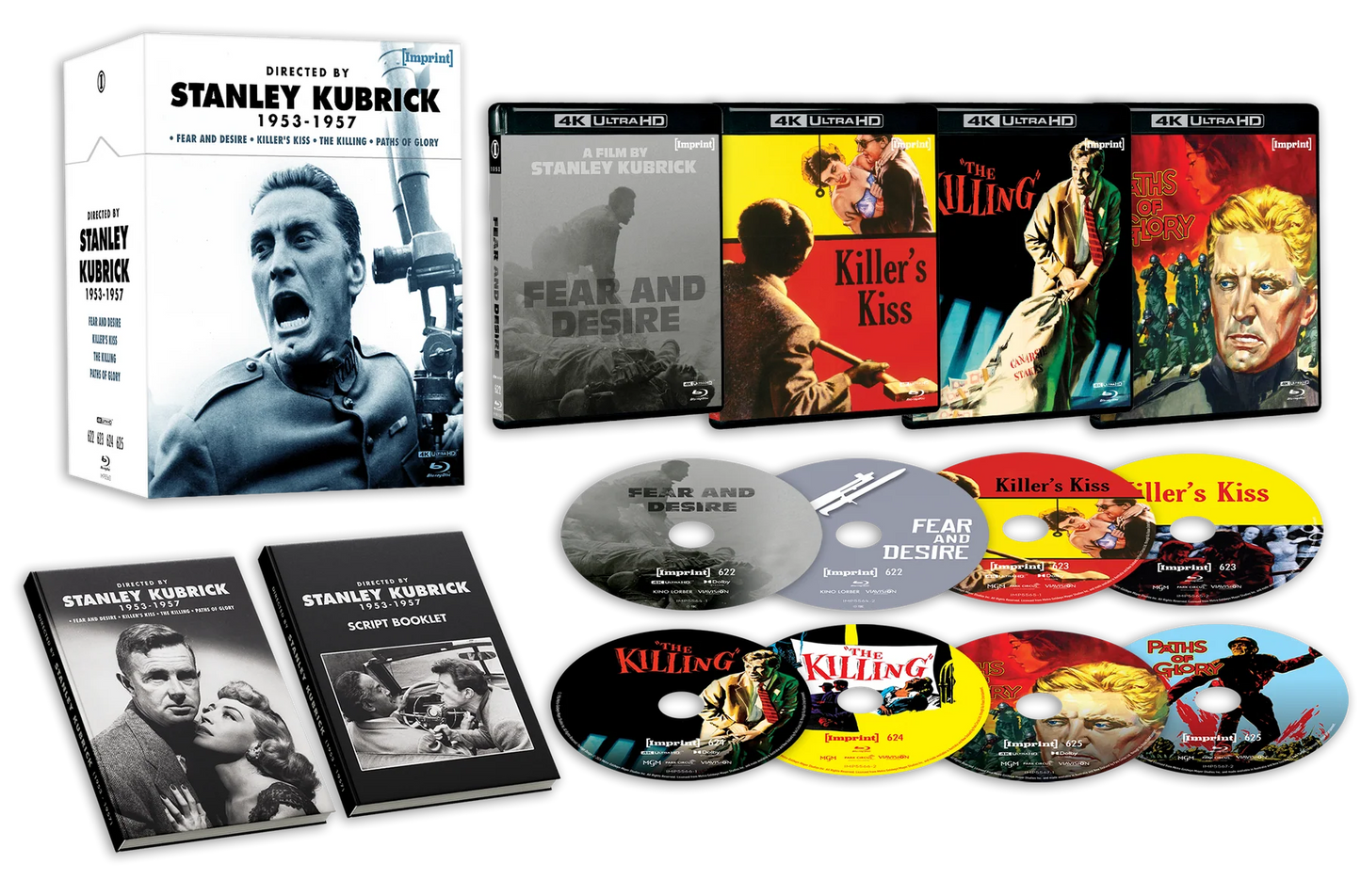 PRE-ORDER Directed by Stanley Kubrick ('53 – '57) *NOTE* Limited Edition Hardbox Imprint - 4K UHD / Blu-ray Region Free