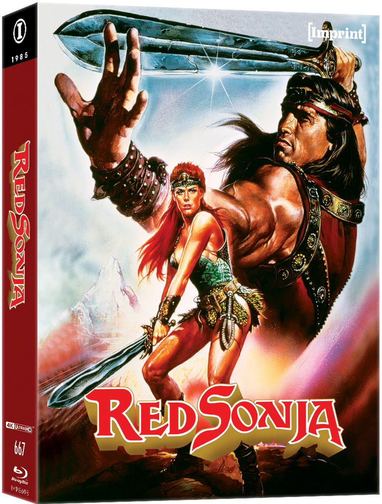 PRE-ORDER Red Sonja (1985) Limited Edition Lenticular Hardbox w/ Steelbook Imprint - 4K UHD / Blu-ray Region Free
