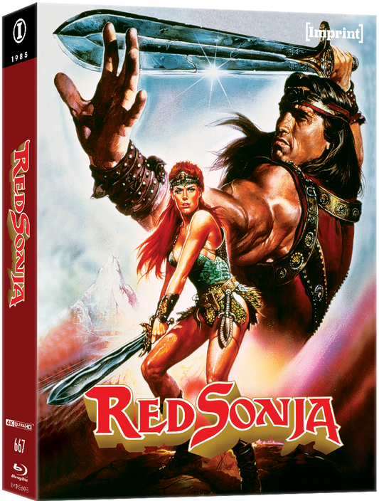 PRE-ORDER Red Sonja (1985) Limited Edition Lenticular Hardbox w/ Steelbook Imprint - 4K UHD / Blu-ray Region Free