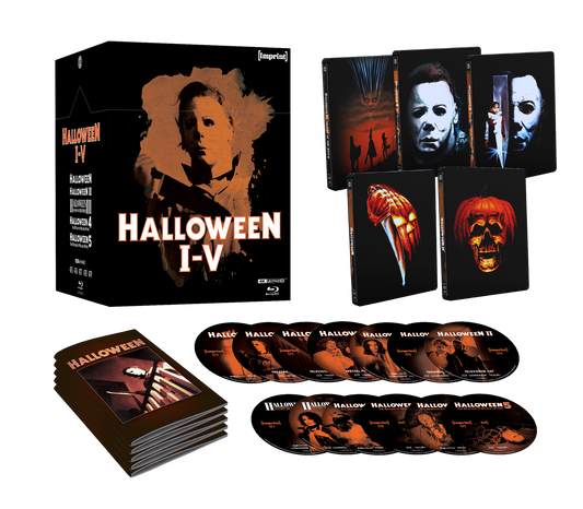 PRE-ORDER Halloween I - V (NOTES) Limited Edition Steelbook Collection in Lid Hardbox - 4K UHD / Blu-ray