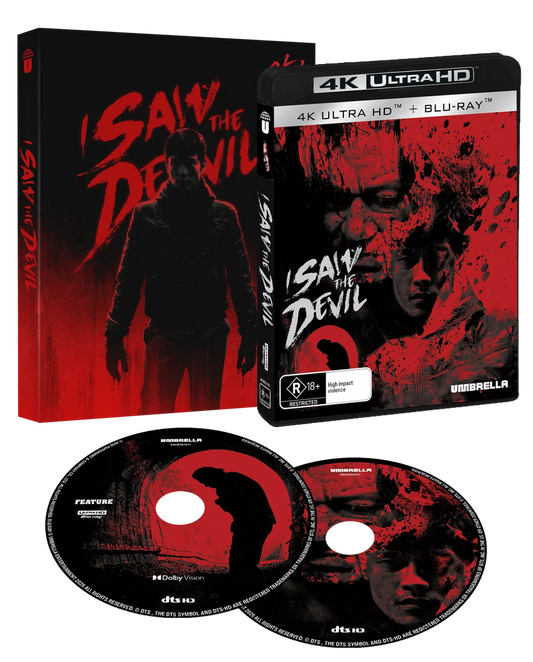 PRE-ORDER I Saw the Devil (2010) *NOTE* w/ Slipcase Umbrella - 4K UHD / Blu-ray Region Free