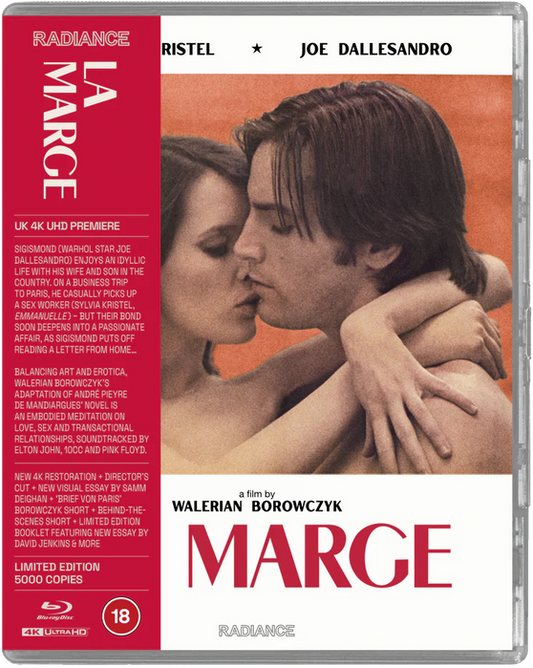 PRE-ORDER La Marge (The Marge 1976) Limited Edition Radiance UK - 4K UHD / Blu-ray Region B