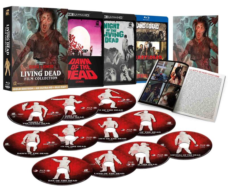 Living Dead Collection (DINGED) Midnight Factory 11-Disc Box Set - 4K UHD / Blu-ray Region B