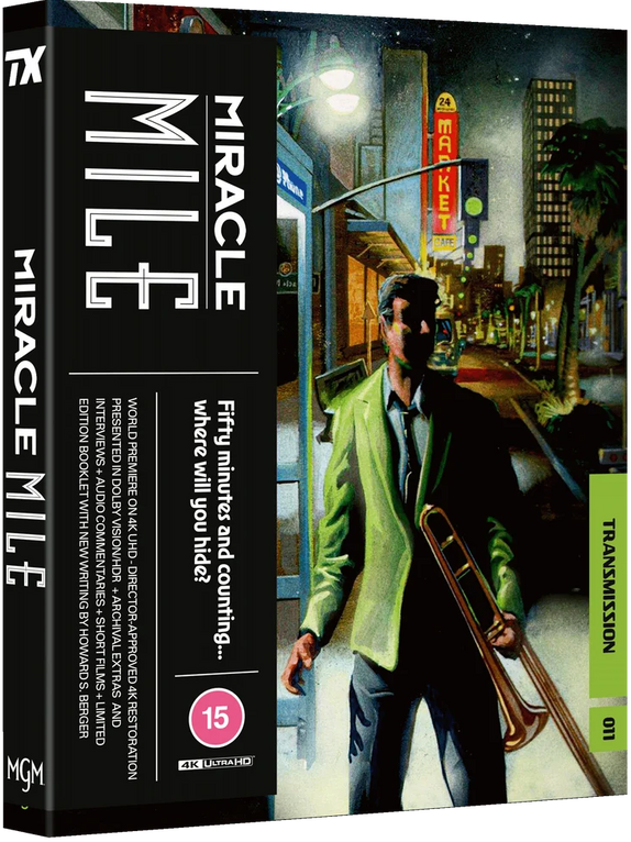 PRE-ORDER Miracle Mile (1988) Limited Edition Transmission UK - 4K UHD / Blu-ray Region B