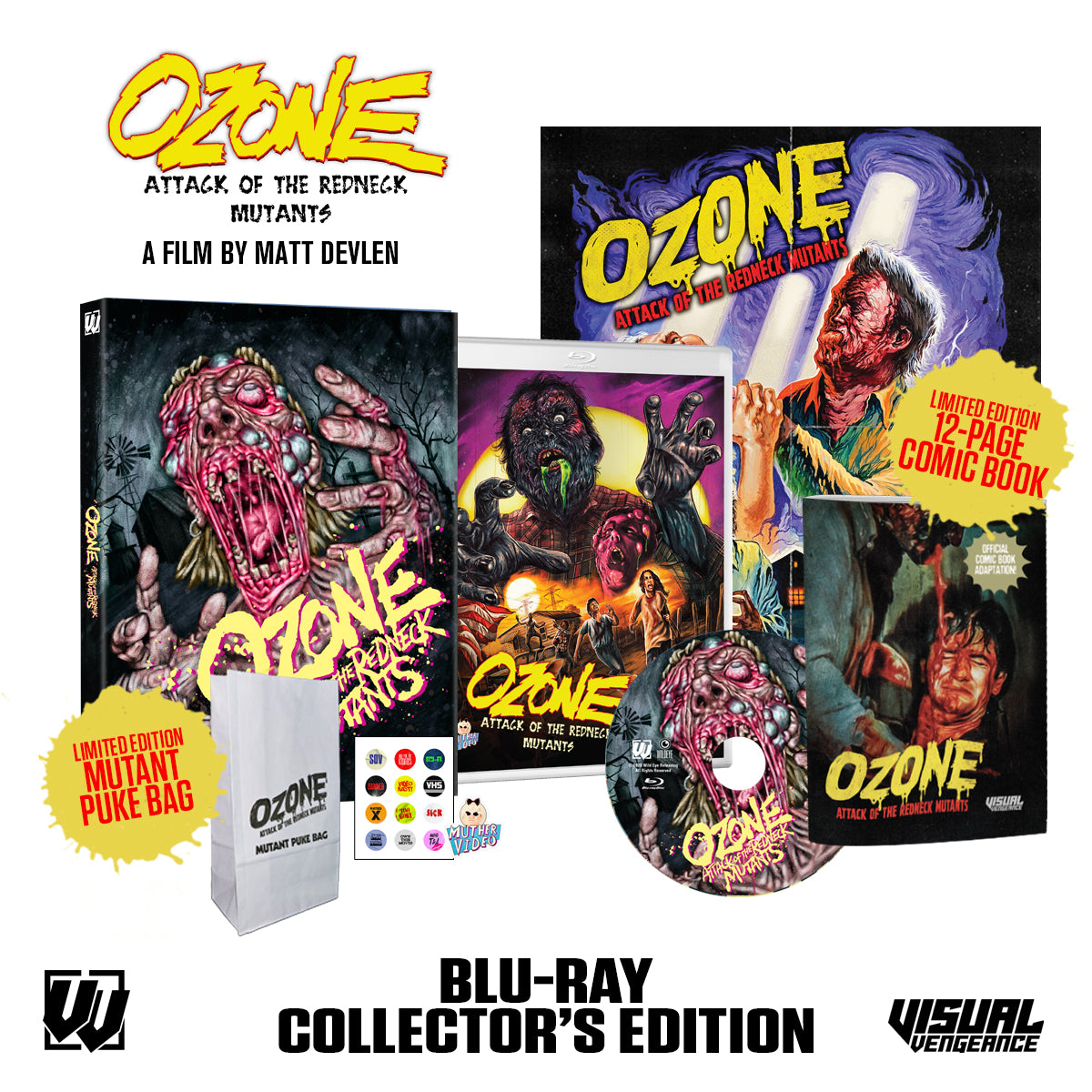 PRE-ORDER Ozone: Attack Of The Redneck Mutants (1986) Collector's Edition Visual Vengeance - Blu-ray Region Free