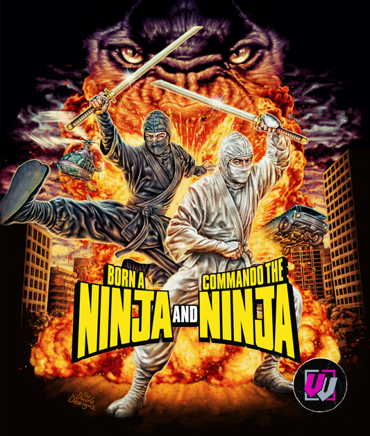 PRE-ORDER Born a Ninja / Commando the Ninja (Double Feature) Collector's Edition Visual Vengeance - Blu-ray