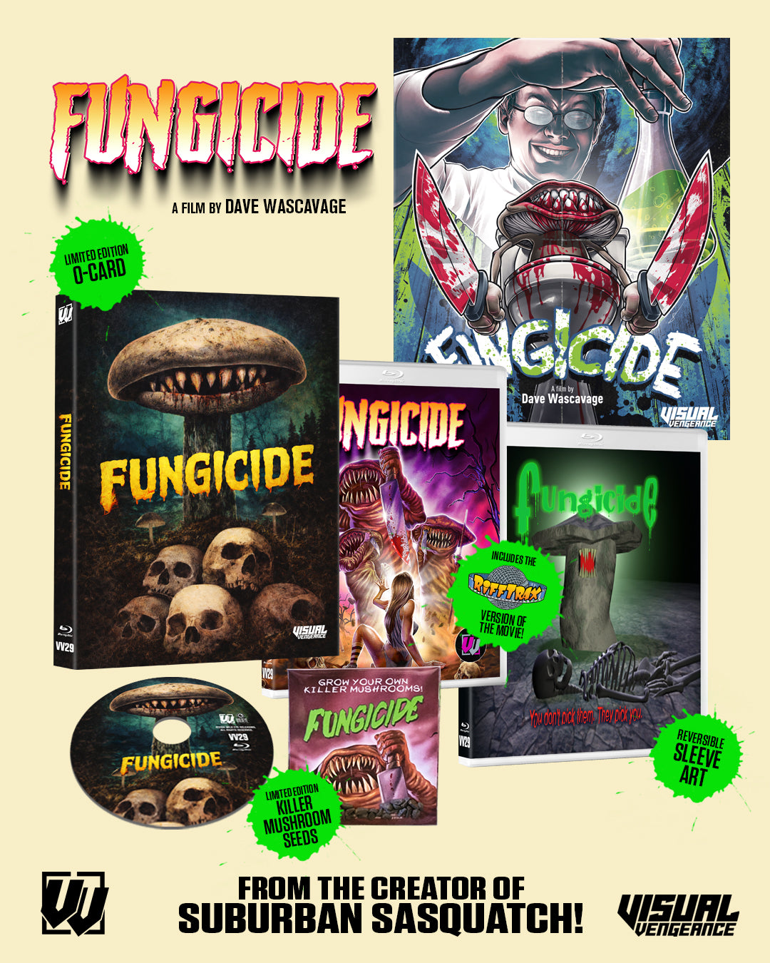 Fungicide (2002) Collector's Edition Slipcover Visual Vengeance - Blu-ray Region Free