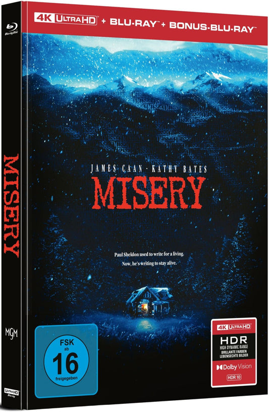 Misery (1990) LE Mediabook - 4K UHD / Blu-ray Region B
