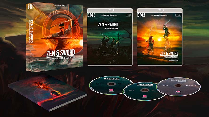 PRE-ORDER Zen and Sword: The Miyamoto Musashui Saga At Toei - Limited Edition Box Set Eureka UK - Blu-ray Region B