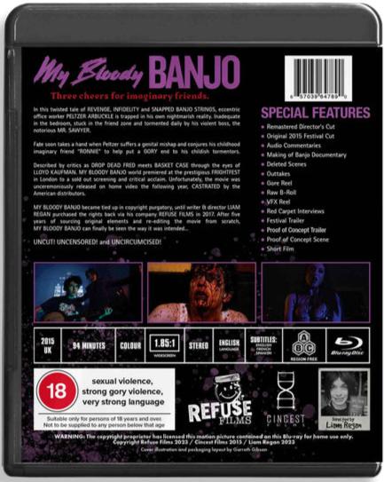 My Bloody Banjo (2015) LE 1000 Signed Slipcover - Blu-ray Region Free