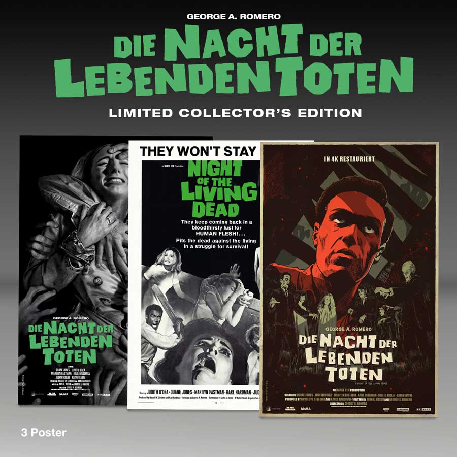 Night of the Living Dead (1968) Collector's Edition Steelbook Box Set Plaion - 4K UHD / Blu-ray Region B *ONE PER CUSTOMER*